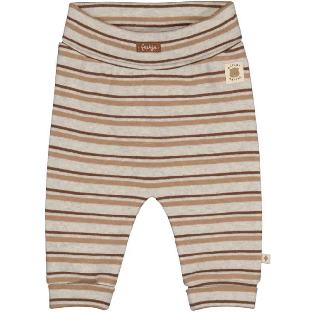 Feetje babybroek Tiny Timber Tales grijs Grijs melange/bruin