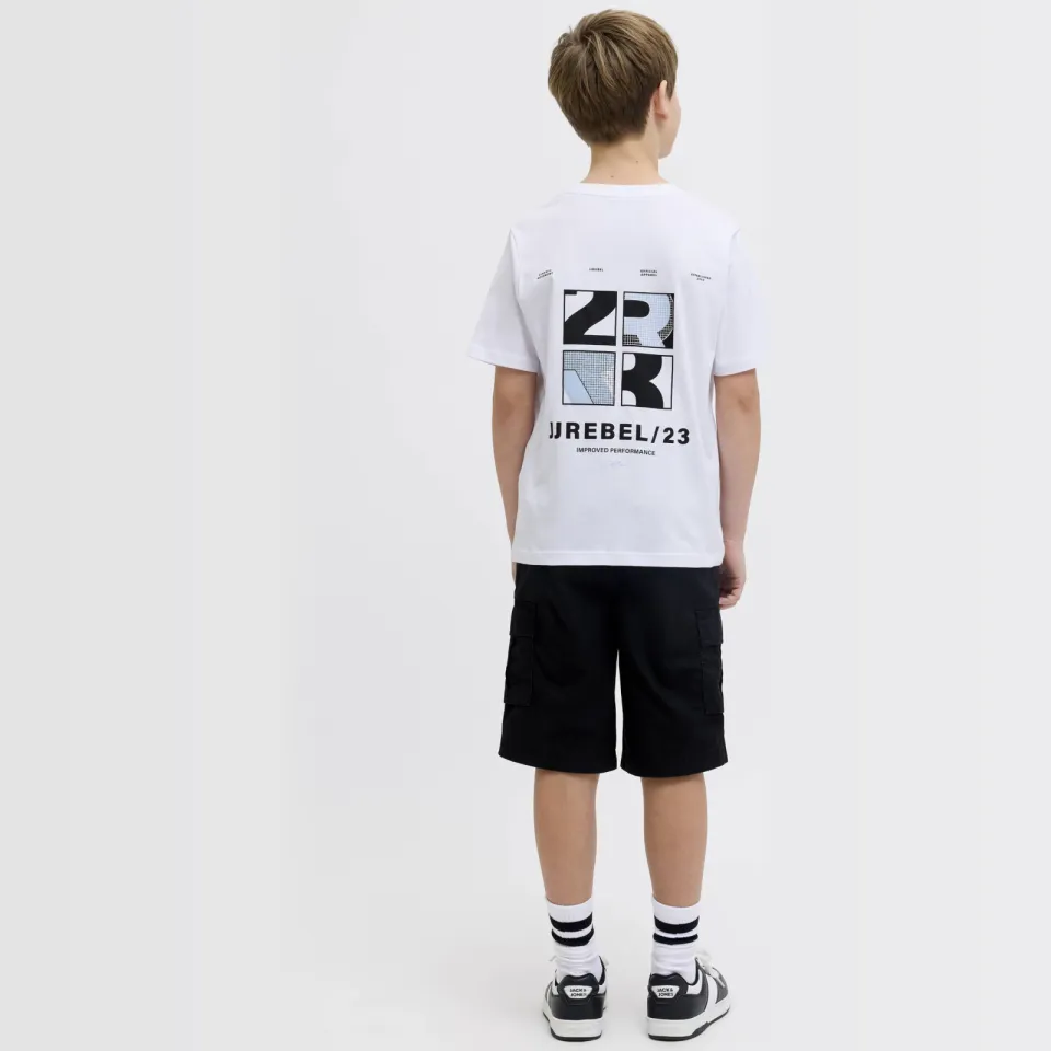 JJ Rebel JUNIOR T-shirt met backprint wit, foto 5