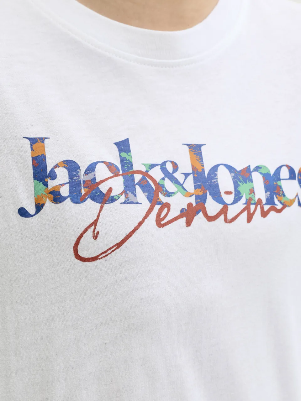 Jack & Jones t-shirt met logoprint wit, foto 7