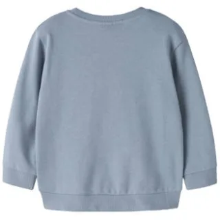 NAME IT MINI rechtvallend sweater met print - blauw, foto 3
