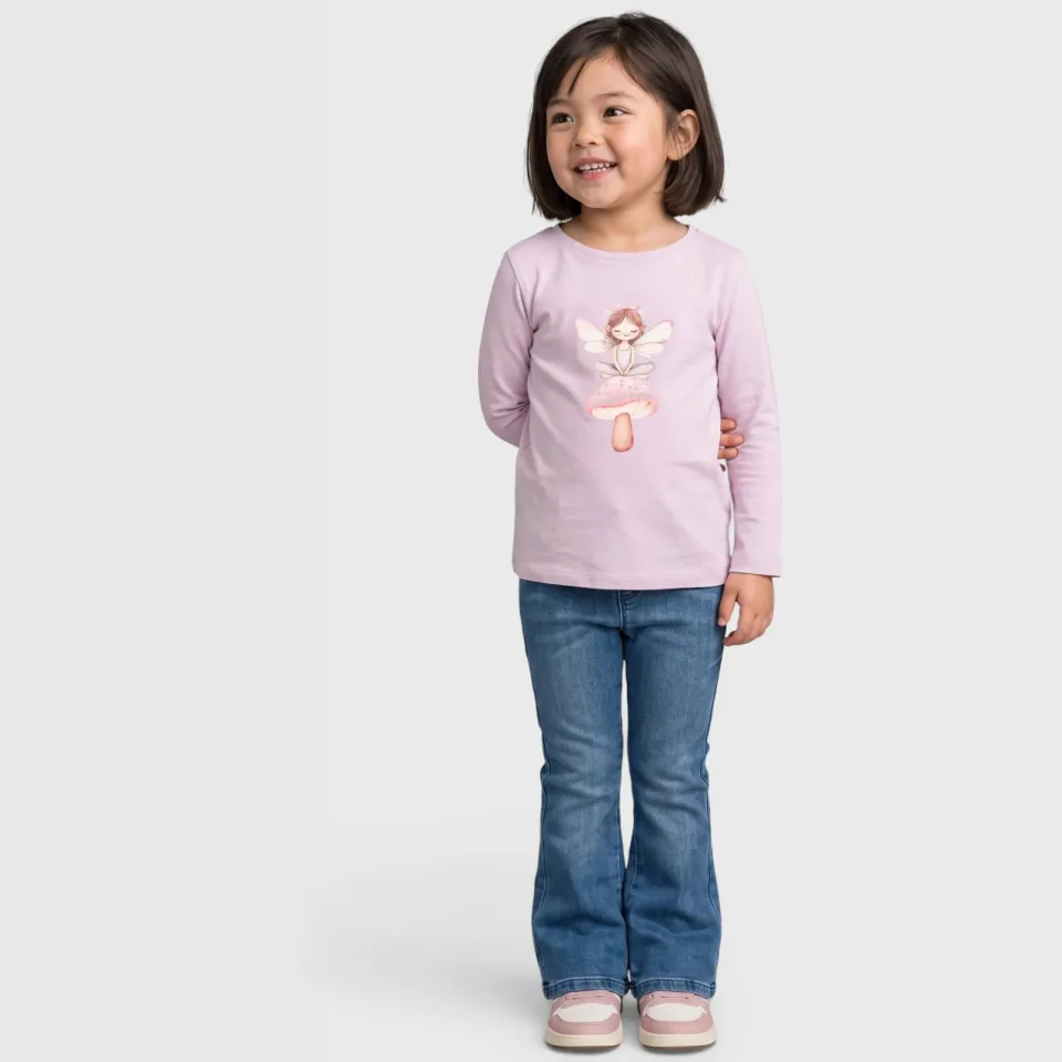 s.Oliver longsleeve roze met print