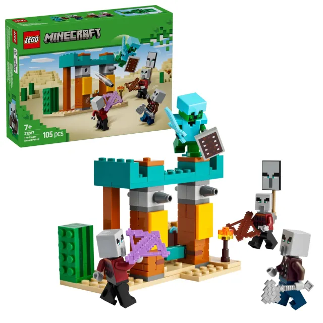 Lego Minecraft De Illagers in de woestijn gamingset voor kinderen 21267, foto 2