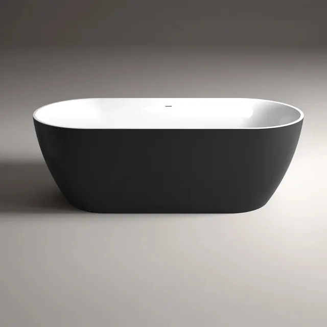 Sanilux Moon vrijstaand bad zwart