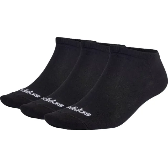 Adidas Sokken adidas Chaussettes thin linear low cut en coton recyclé Zwart