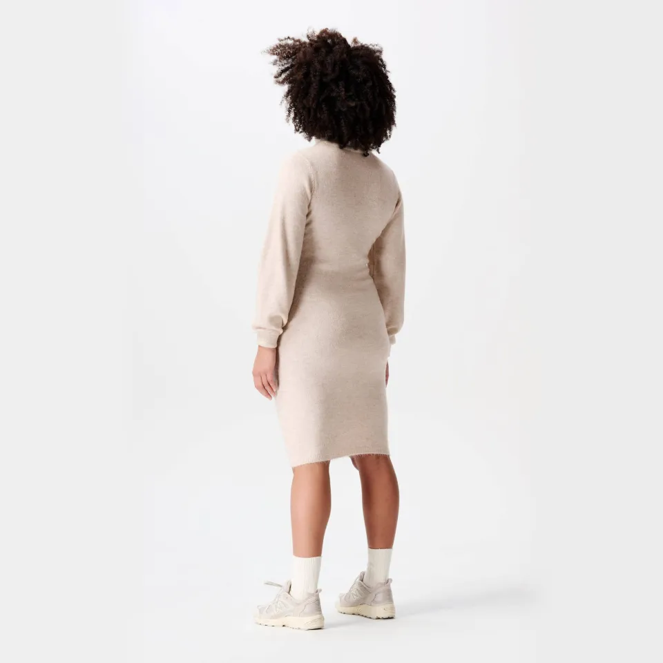 Noppies Mico gebreide zwangerschapsjurk beige, foto 4