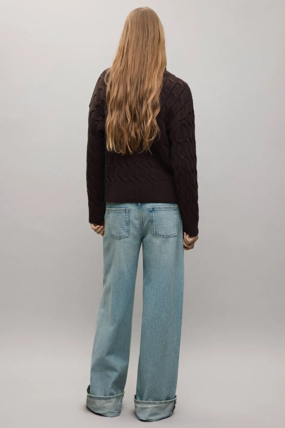 Mango TEEN wide leg jeans - changeant blauw, foto 3