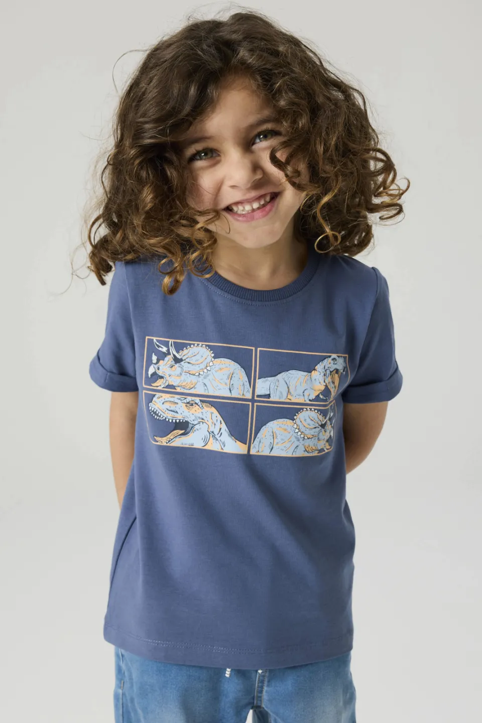 NAME IT MINI T-shirt indigo blauw