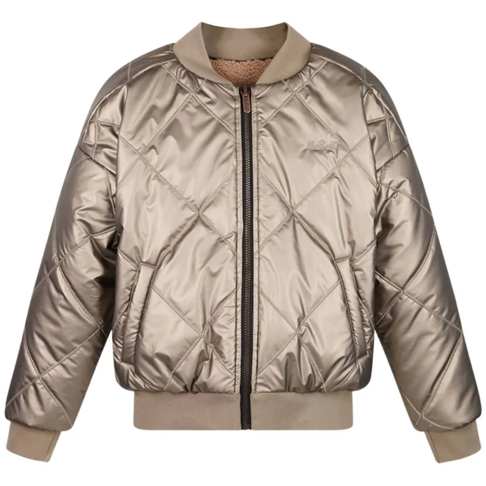 NoBell’ teddy reversible bomberjack bruin, foto 5