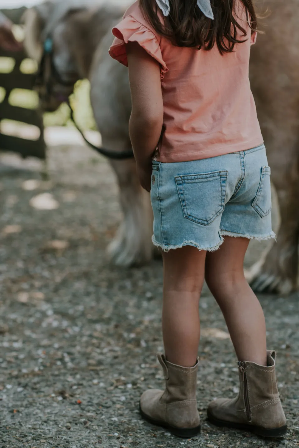 Koko Noko jeansshort lichtblauw light blue denim, foto 8
