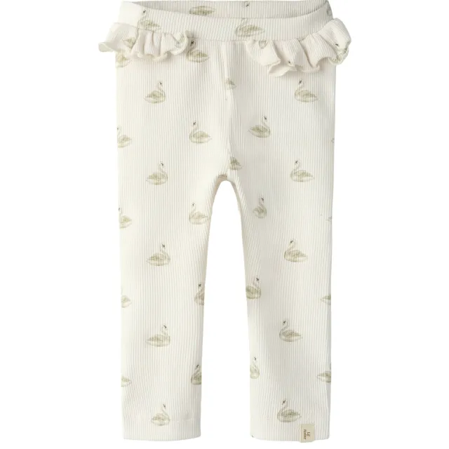 Lil' Atelier Baby slim legging NBFGAVO offwhite