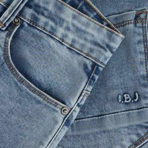 Indian Blue Jeans denim jeansshort medium blue, foto 3