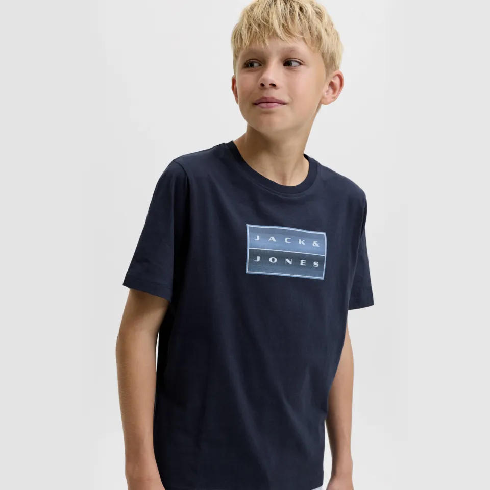 Jack & Jones Junior T-shirt marineblauw, foto 5