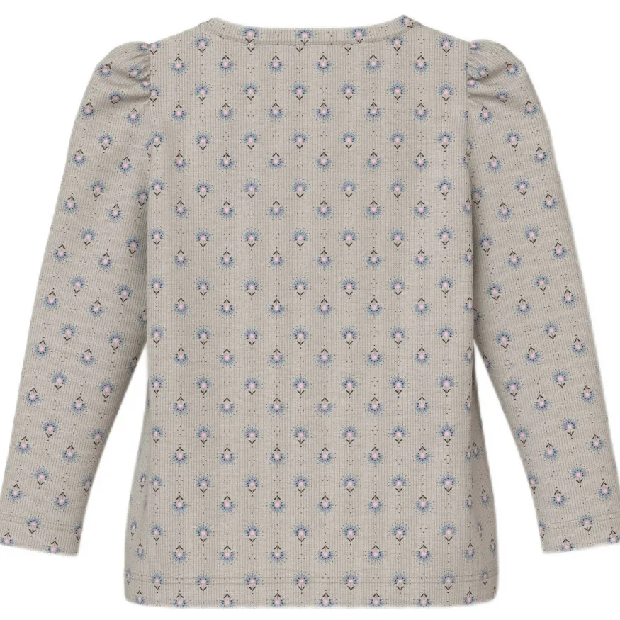 NAME IT gebloemde longsleeve beige, foto 2
