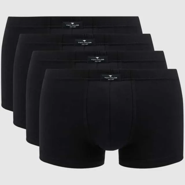Tom Tailor Boxershort met stretch in een set van 4 stuks zwart, foto 2
