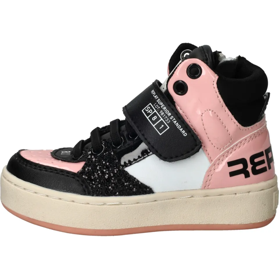 Replay Cobra Kid 1 hoge sneakers roze, foto 7
