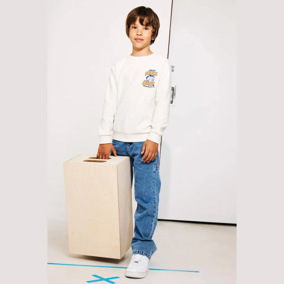 NAME IT KIDS straight leg jeans NKMRYAN medium blue denim, foto 5