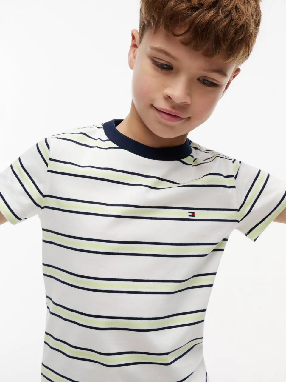 Tommy Hilfiger gestreept T-shirt ecru, foto 4