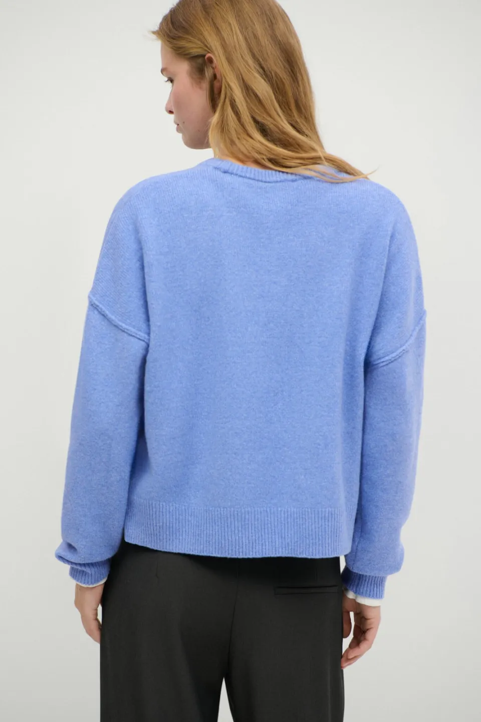 Mango TEEN gebreide trui - middenblauw, foto 5