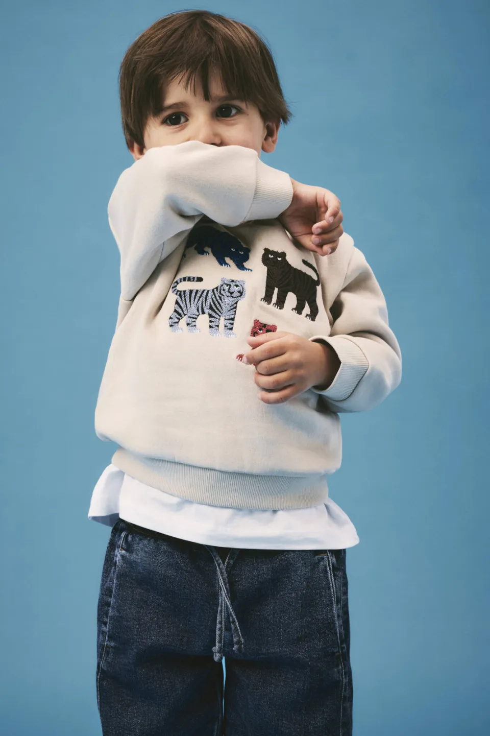NAME IT MINI sweater met print - ecru, foto 5