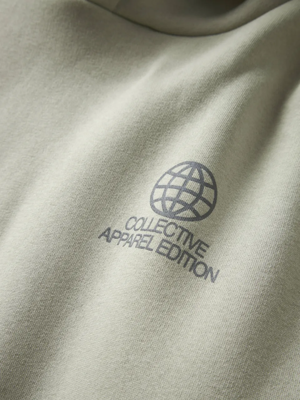 LMTD loose fit hoodie met backprint - beige, foto 6