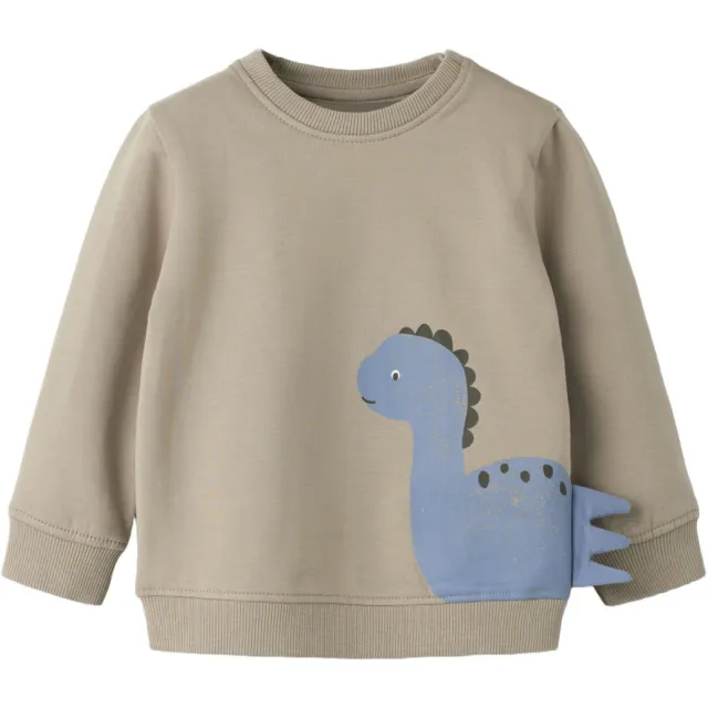 NAME IT BABY regular fit sweater met print - beige