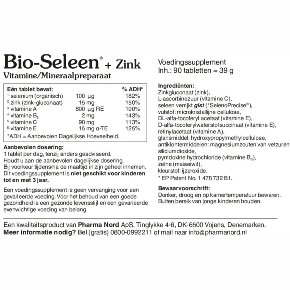 Pharma Nord Bio-Seleen + Zink tabletten, foto 2
