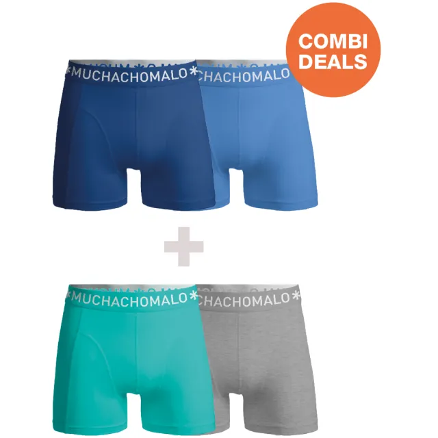 Muchachomalo Heren 2+2-pack Boxershorts Veelkleurig