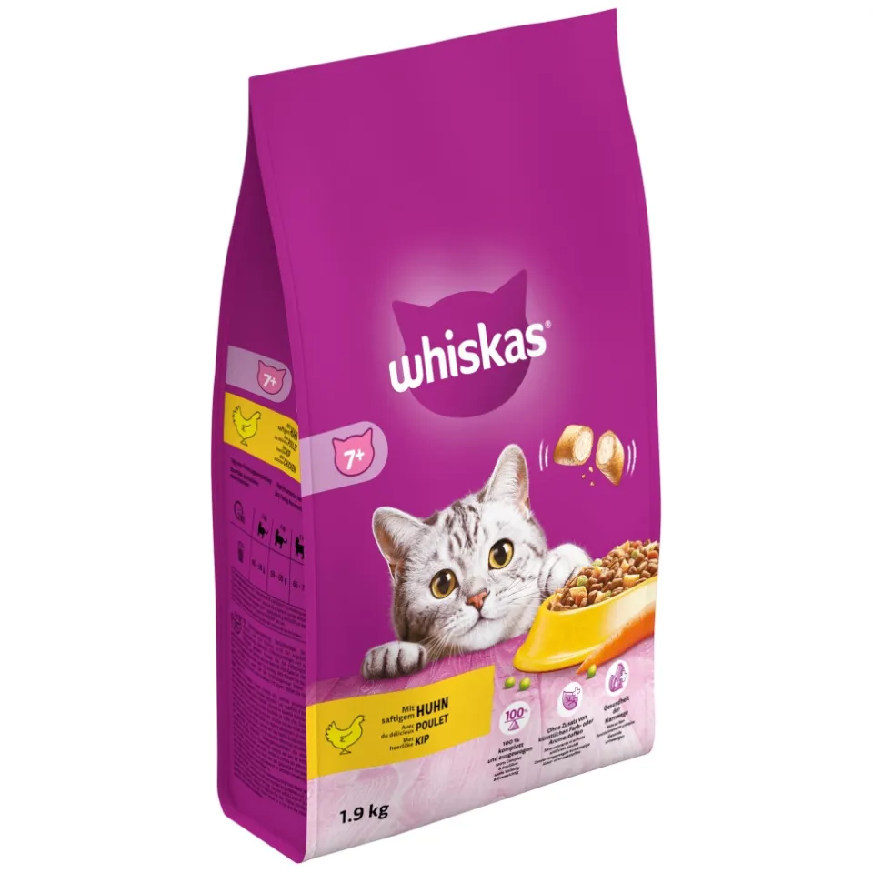 Whiskas 7+ Adult droogvoer kip