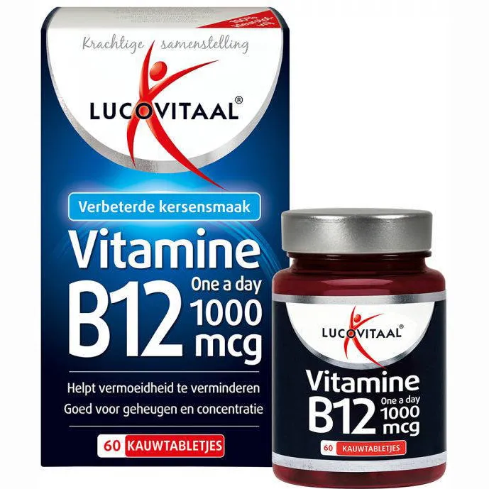 Lucovitaal vitamine B12 One a Day 1000 mcg kauwtabletten, foto 2