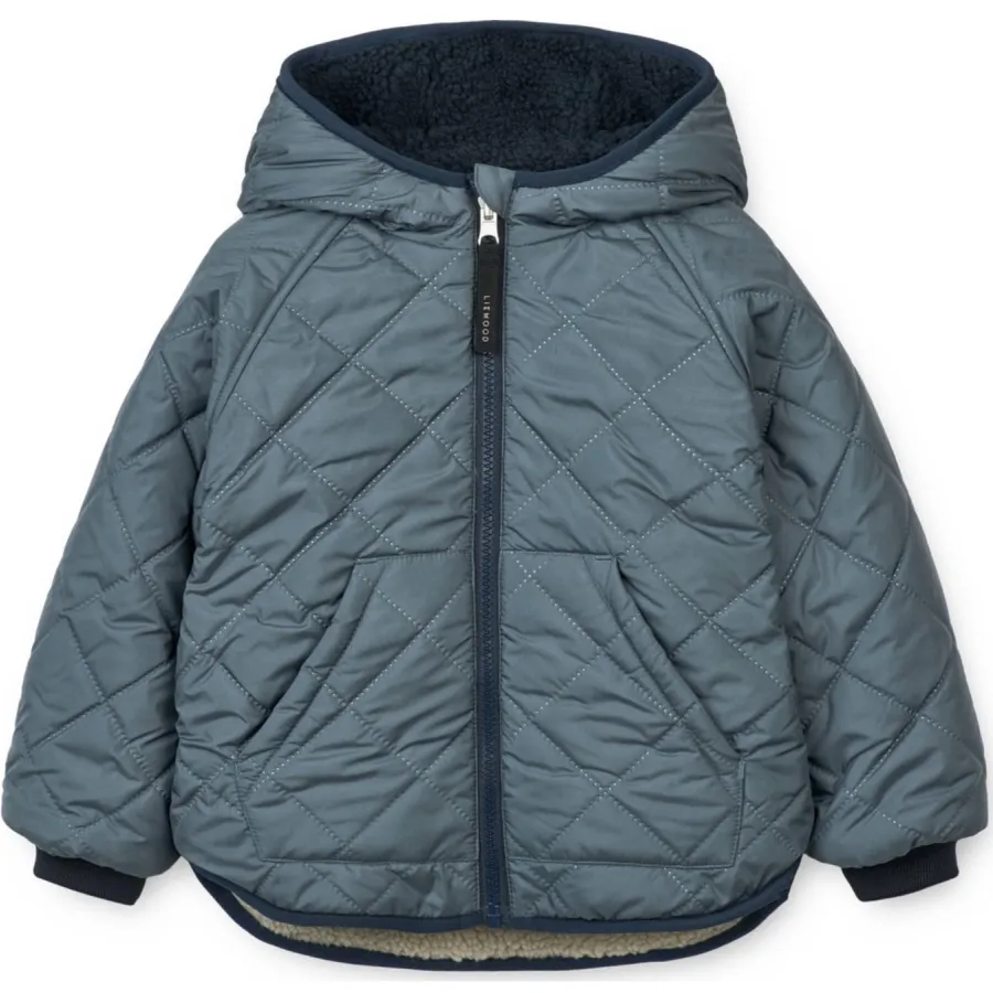 Liewood Jackson reversible winterjas blauw/beige, foto 6