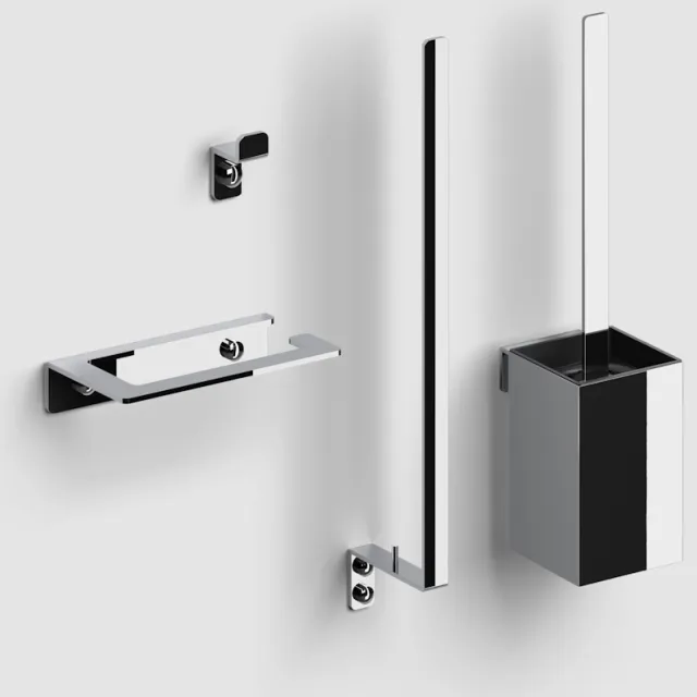Clou Accesoireset Toilet Clou Fold Chroom