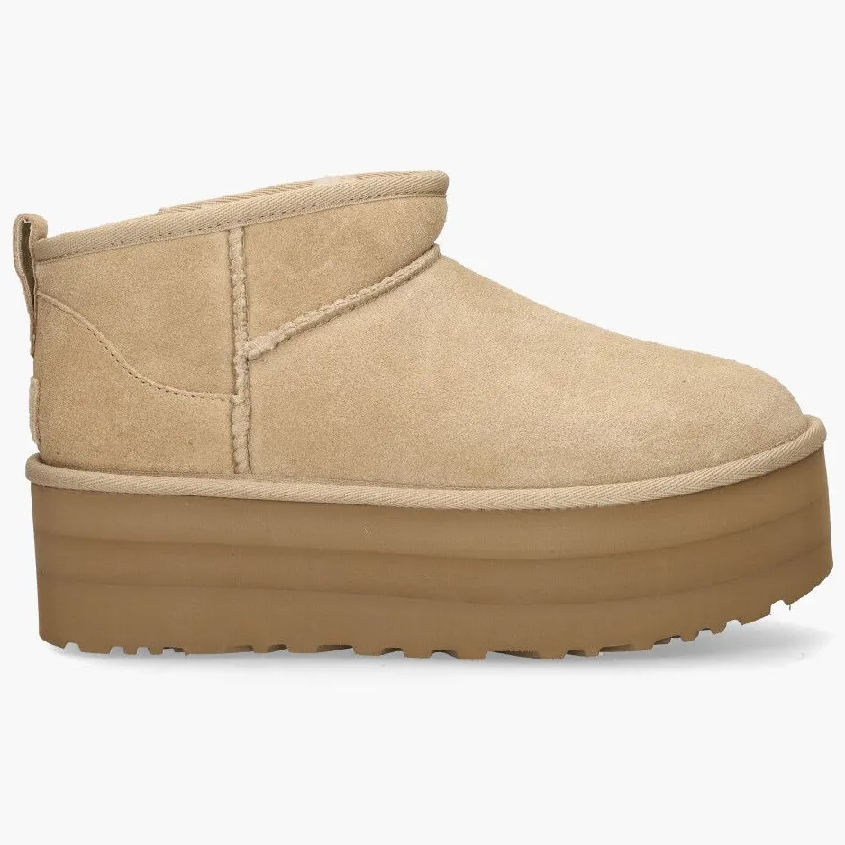 Ugg Classic Ultra Mini Platform laarzen beige