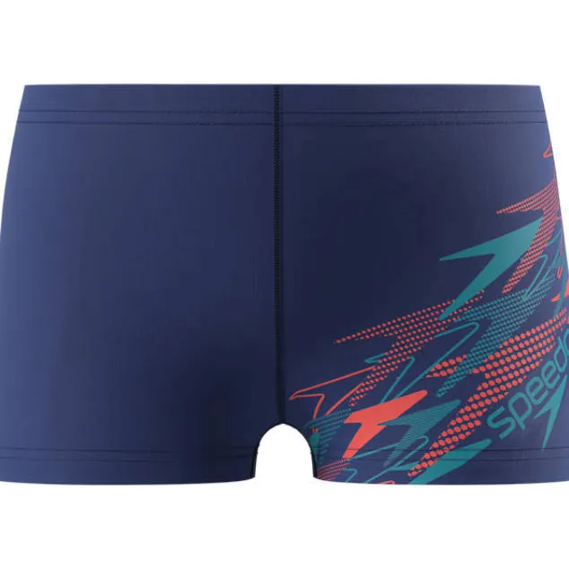 Speedo Medley Logo EnduraFlex zwemboxer - donkerblauw/oranje, foto 2