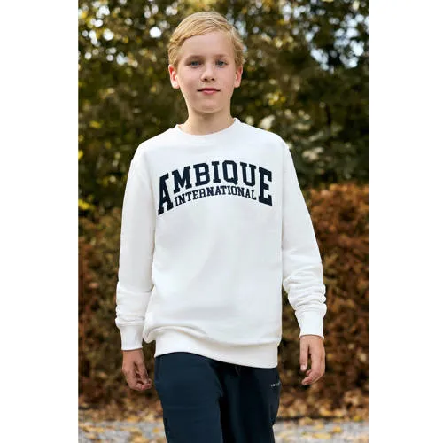 sweater ecru Logo | Sweater van Ambique