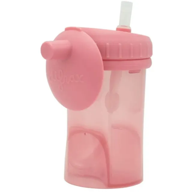 Difrax anti-lek rietjesbeker Raspberry