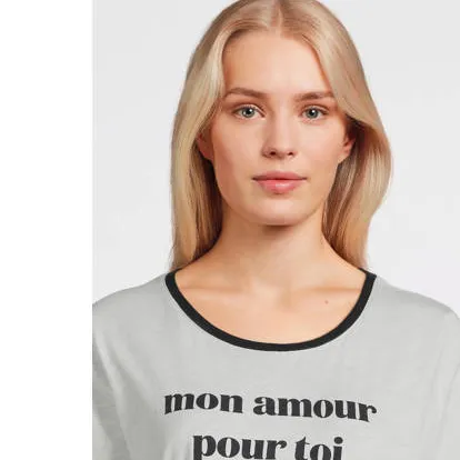 LOVE2WAIT zwangerschaps T-shirt wit met tekst, foto 5