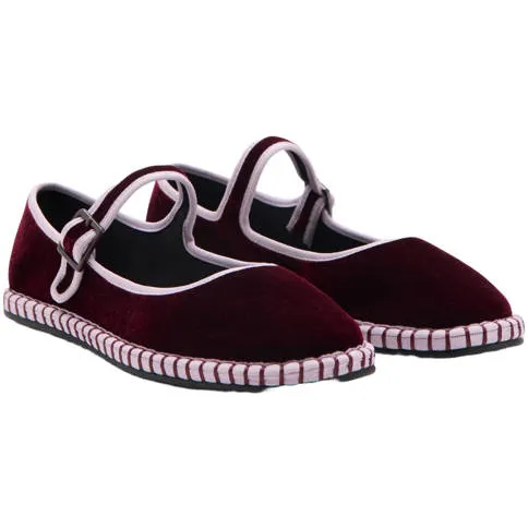 Mango Kids ballerina's - donkerrood/lichtroze, foto 2