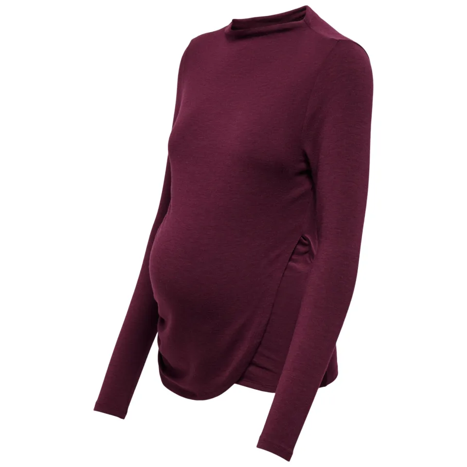 Only MATERNITY zwangerschapstop - aubergine, foto 2