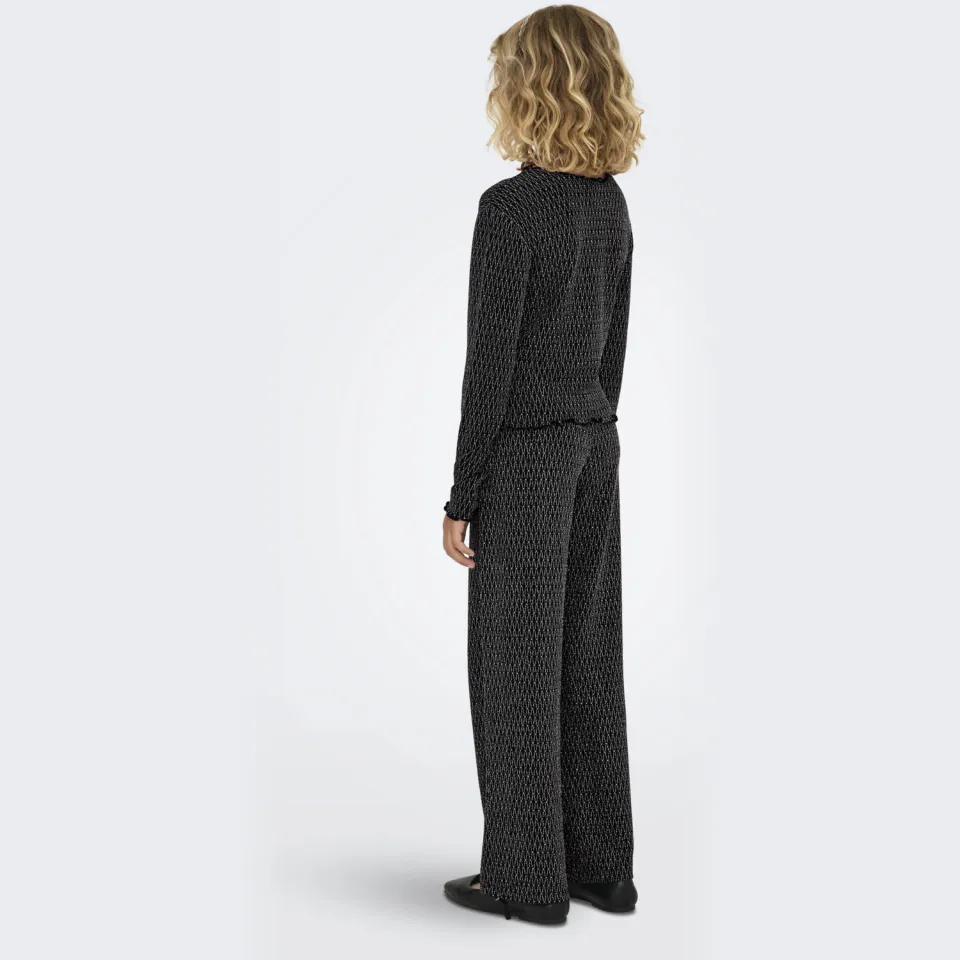 Only glitter top zwart/zilver, foto 3