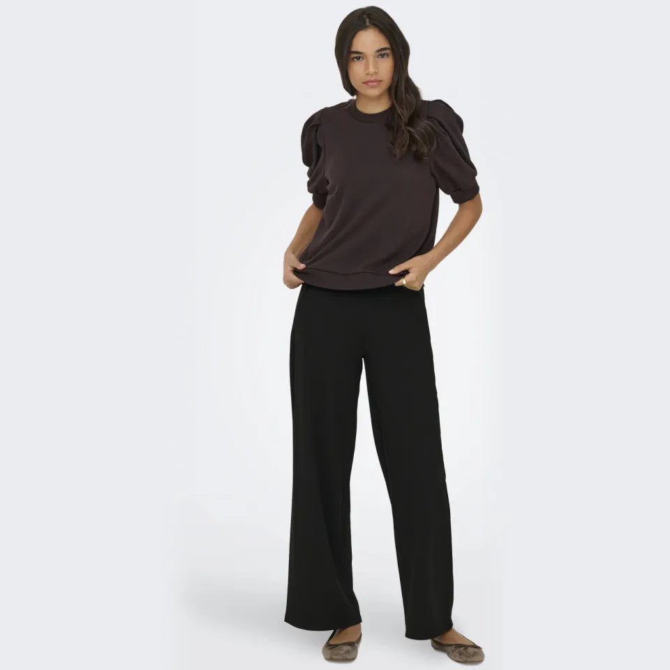 JDY Louisville Catia wijde broek zwart Black