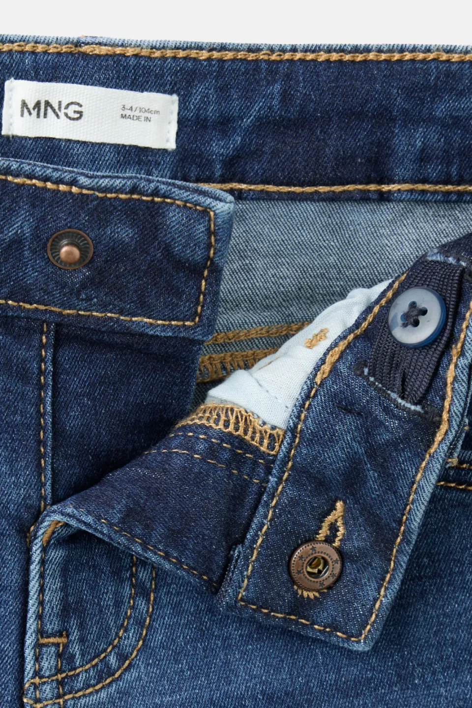 Mango Kids regular fit jeans - donkerblauw, foto 4
