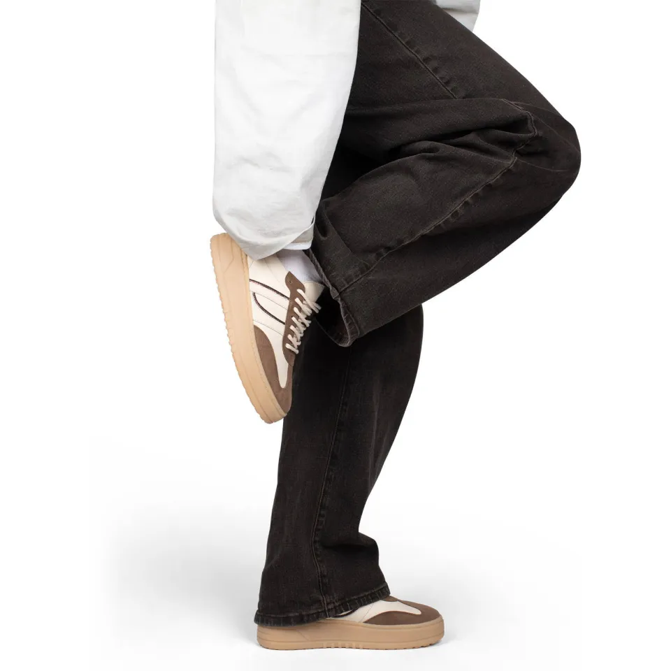 Poelman Anemone leren sneakers taupe/beige, foto 5