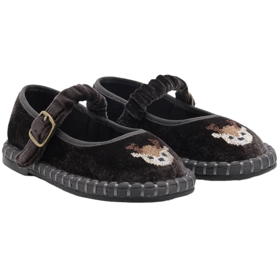 Mango Kids ballerina's met print - antraciet, foto 4