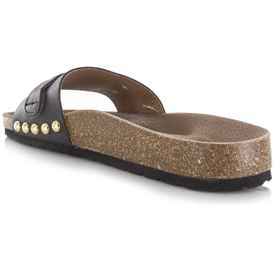 DWRS Label Java slippers zwart