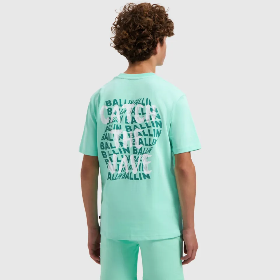 Ballin T-shirt met backprint mintgroen, foto 3