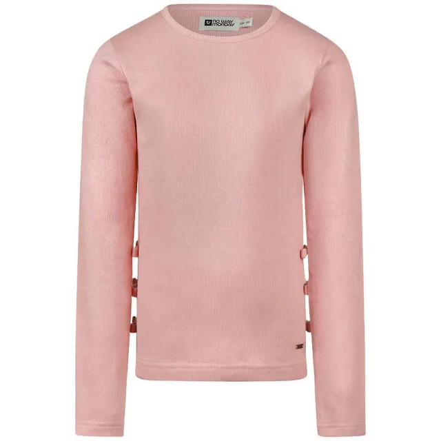 No Way Monday aansluitende longsleeve lichtroze, foto 2