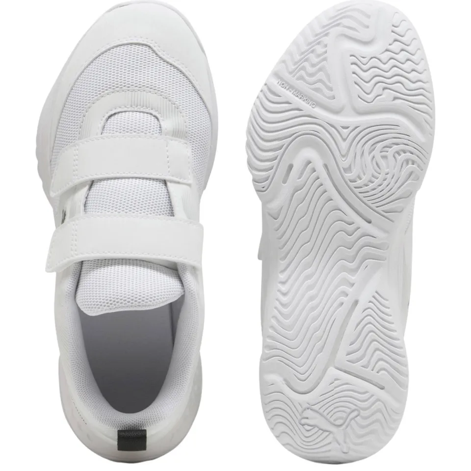 Puma Varion 3 V junior imitatieleren voetbalschoenen - wit/zwart, foto 5