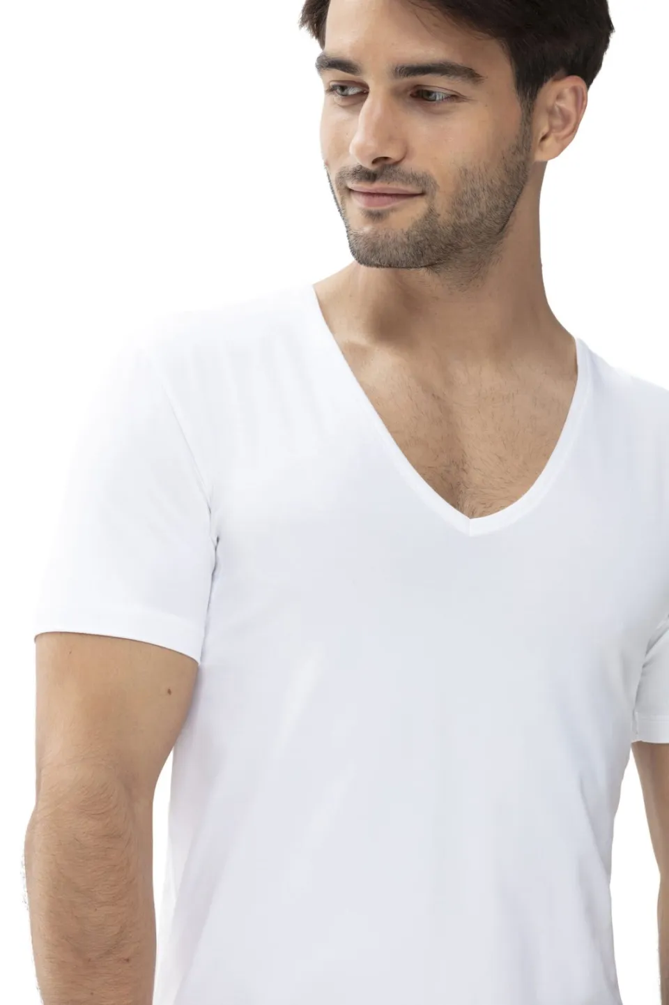 Mey Dry Cotton V-hals t-shirt wit, foto 3