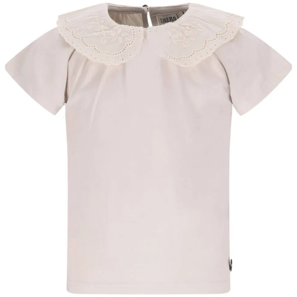 Like Flo T-shirt ecru broderie, foto 2
