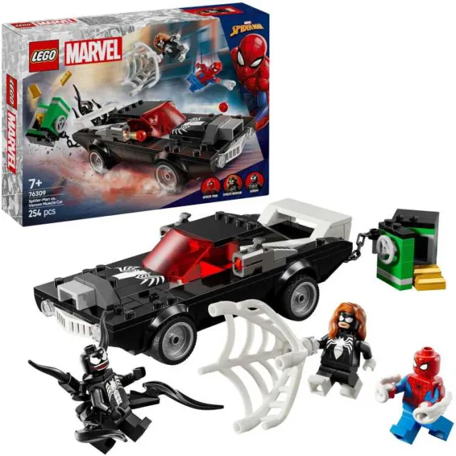 Lego Marvel Super Heroes - Spider-Man vs. Venoms klassieke auto Constructiespeelgoed